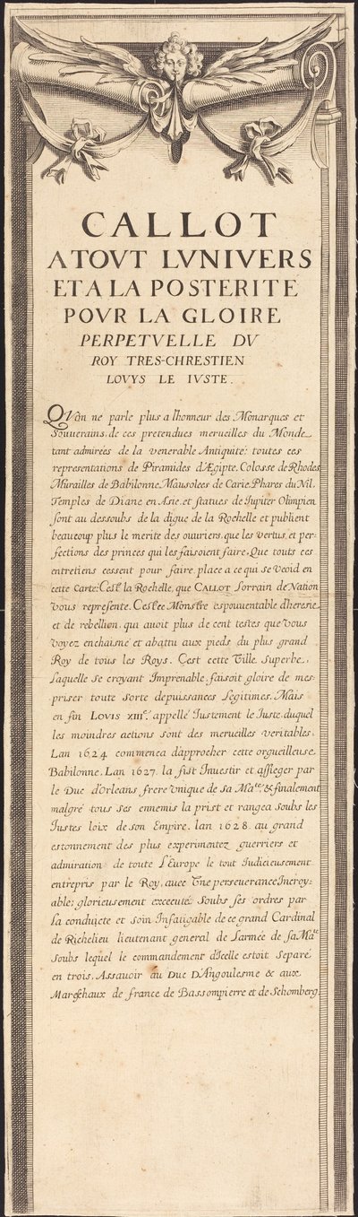 Die Belagerung von La Rochelle [Tafel 4 von 16; Set umfasst 1952.8.97-112] von Assistant of Jacques Callot