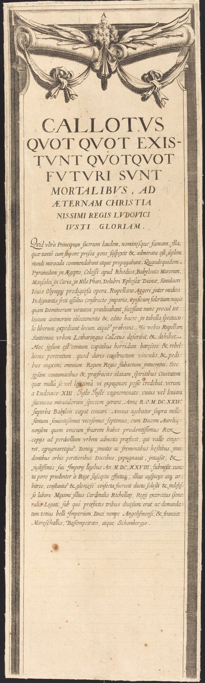 Die Belagerung von La Rochelle [Tafel 8 von 16; Set umfasst 1952.8.97-112] von Assistant of Jacques Callot
