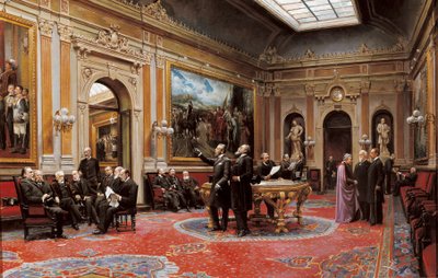 Konferenzsaal des Senats im März 1904 von Asterio Mañanós Martínez