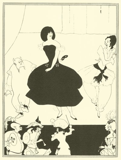 Komödie Ballett der Marionetten (Lithografie) von Aubrey (after) Beardsley