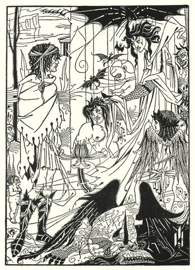 Träume (Stich) von Aubrey (after) Beardsley