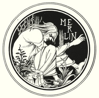 Merlin (Stich) von Aubrey (after) Beardsley