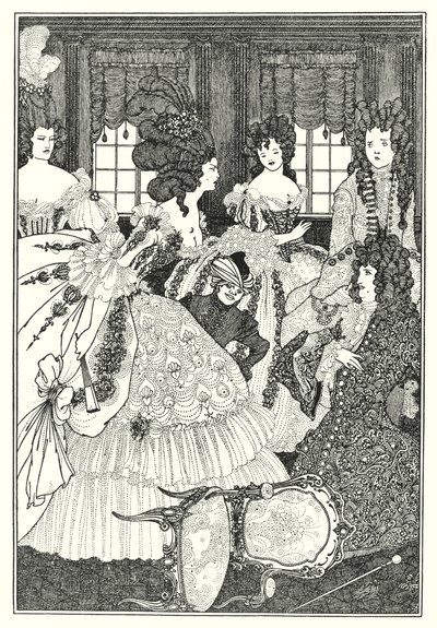 Die Schlacht der Schönen und der Schönen (Gravur) von Aubrey (after) Beardsley