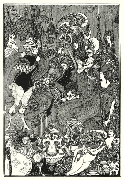 Die Höhle der Milz (Gravur) von Aubrey (after) Beardsley