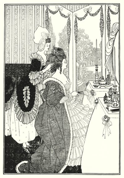 Die Toilette (Gravur) von Aubrey (after) Beardsley