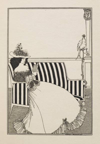 Ein Katalogcover aus einem zweiten Buch mit fünfzig Zeichnungen von Aubrey Beardsley