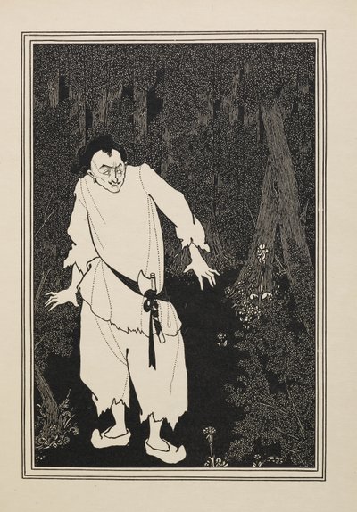 Ali Baba im Wald, aus einem Buch mit fünfzig Zeichnungen von Aubrey Beardsley