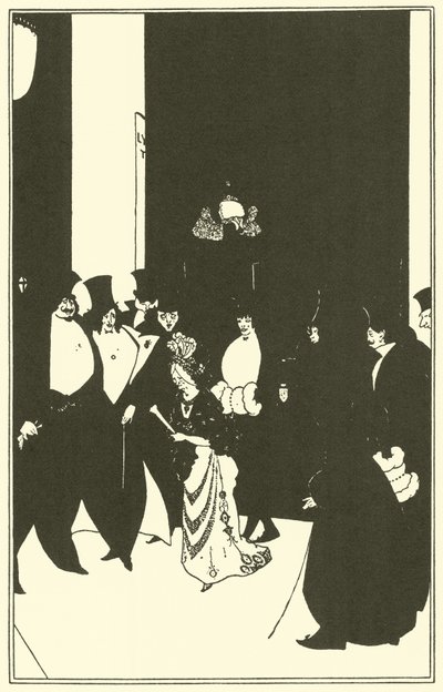 Lady Golds Begleitung von Aubrey Beardsley