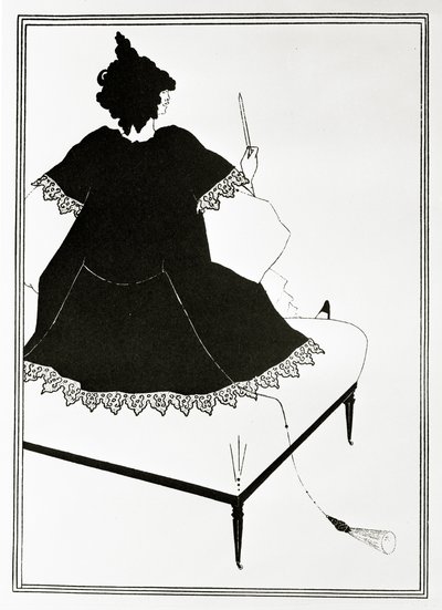 Salome, Dirigentin oder die Frau mit dem Dildo, ca. 1894 von Aubrey Beardsley