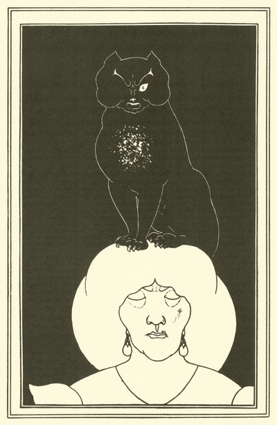 Die schwarze Katze von Aubrey Beardsley