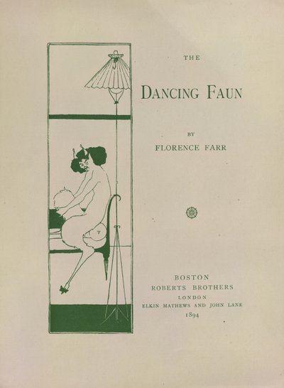 Der tanzende Faun, dekoriertes Buchpapier für 