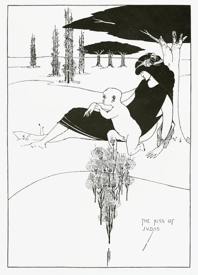 Der Kuss des Judas, 1893 von Aubrey Beardsley
