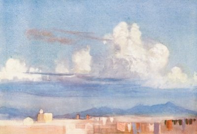 Rom: Albaner Berge von einem Dach von Aubrey Waterfield