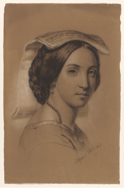 Italienische Frau von August Allebe