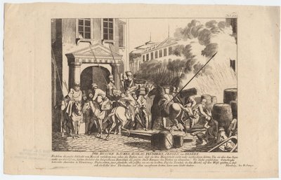 Evakuierung Moskaus durch die Russen von August Friedrich Andreas Campe