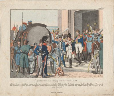 Die Abreise Napoleons zur Insel Elba von August Friedrich Andreas Campe