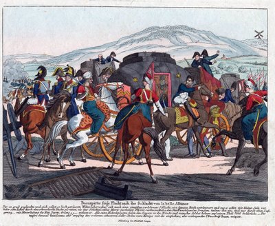 Die Flucht Napoleons nach der Schlacht von Waterloo (1815) von August Friedrich Andreas Campe