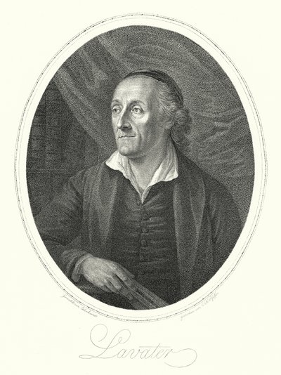 Johann Kaspar Lavater, Schweizer Theologe, Autor und Physiognom (Gravur) von August Friedrich Oelenhainz
