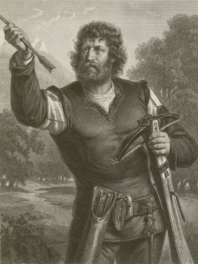 Wilhelm Tell (Gravur) von August Friedrich Pecht