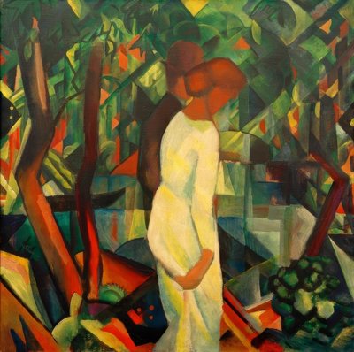 Paar im Wald von August Macke