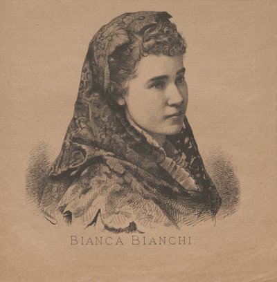 Porträt der Opernsängerin Bianca Bianchi von August Schubert