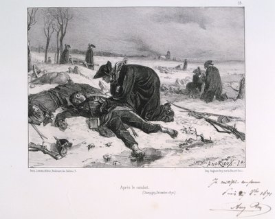 Nach der Schlacht von Champigny, Deutsch-Französischer Krieg, 1870-1871 von Auguste Bry