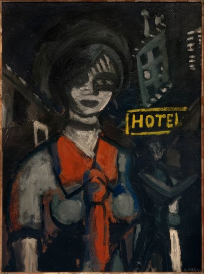 Mädchen mit roter Krawatte von Auguste Chabaud