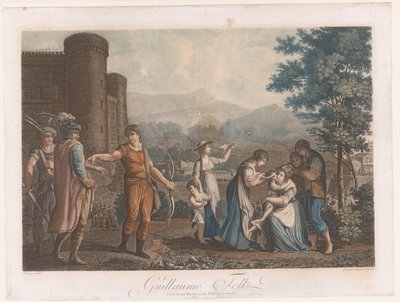 Willem Tell na het schieten op de appel von Auguste Claude Simon Legrand