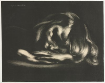 Schlaf Jean-René Carrière, aus dem Album der Originaldrucke der Galerie Vollard, 1897 von Auguste Clot