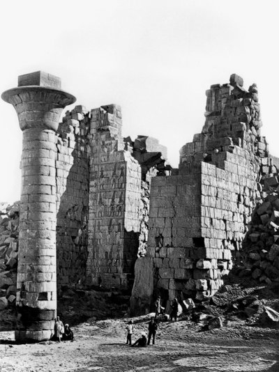 Säule in Karnak, Ägypten, 1893 von Auguste Edouard Mariette