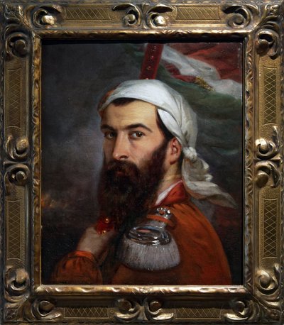 Giuseppe Garibaldi nach der Schlacht von Morazzone am 5. August 1848 von Auguste Estienne