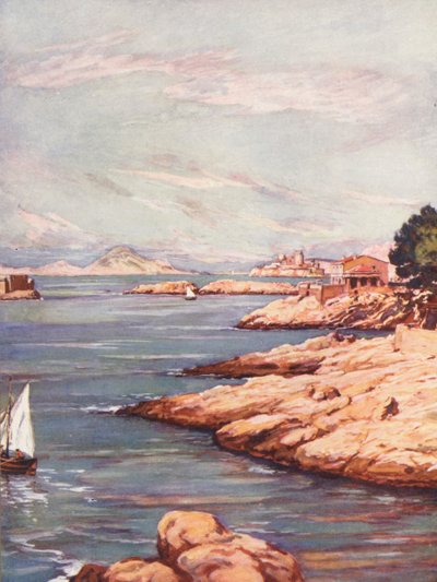 Frankreich: La Corniche in Marseille von Auguste Gerardin