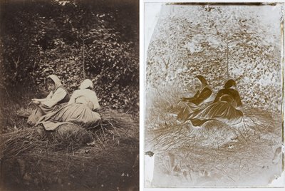 Zwei sitzende Bäuerinnen von Auguste Giraudon