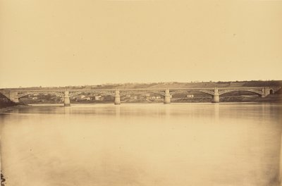 Abzweigung von Givors nach Chasse, Viadukt über die Rhone von Auguste Hippolyte Collard