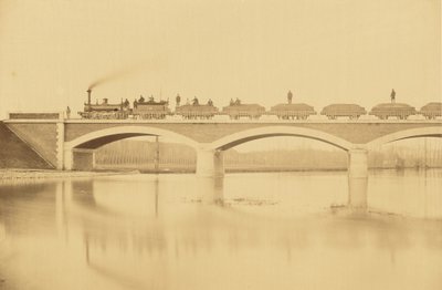 Linie von Villenueve-Saint-Georges nach Montargis, Viadukt über den Loing (nahe Montargis) von Auguste Hippolyte Collard