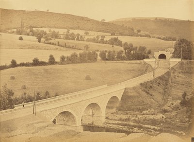 Viadukt über Le Rhims, nahe dem Krankenhaus von Auguste Hippolyte Collard