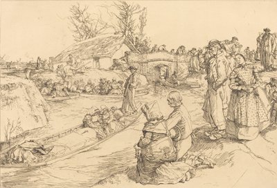 Beerdigung im Vendeen-Sumpf von Auguste Lepere