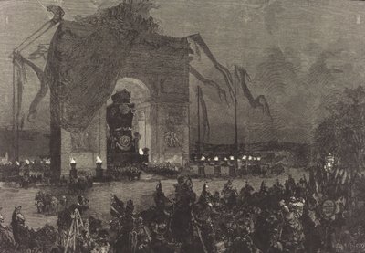 Begräbnis von Victor Hugo. Die Totenwache von Auguste Lepere