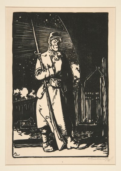 Le G. V. C. (Gardes des voies de communications), aus La Guerre de 1914, erste Serie, Nr. 9 von Auguste Lepere