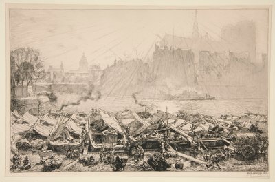 Le marché aux pommes (Paris) von Auguste Lepere