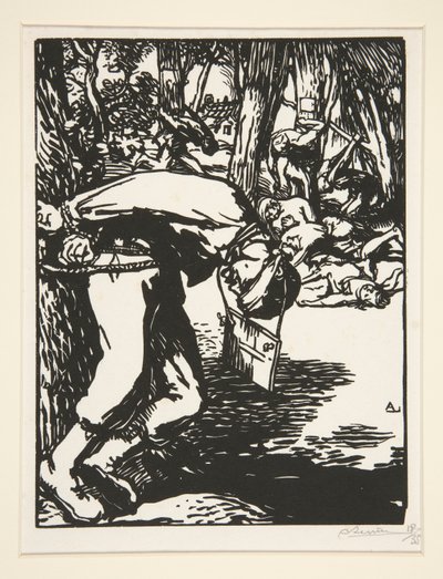 Die Freischärler, aus La Guerre de 1914, erste Serie, Nr. 11 von Auguste Lepere
