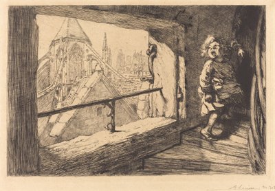 Die Dächer von Saint-Severin von Auguste Lepere