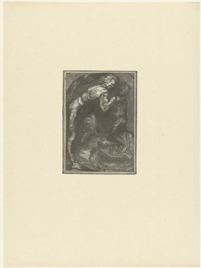 Michelangelo modelliert einen Sklaven von Auguste Lepere
