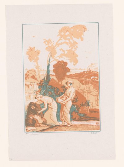 Musik und Poesie helfen dem Künstler von Auguste Lepere