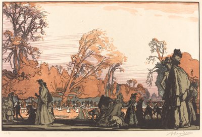Teich in den Tuilerien von Auguste Lepere