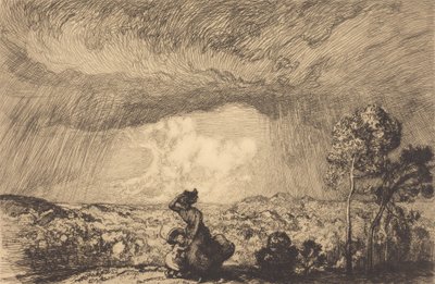Sturm auf der Düne, Vendée von Auguste Lepere