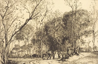 Sommer in Saint-Martin, die vergangenen Hochzeiten von Auguste Lepere