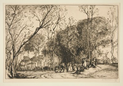 Sommer in Saint-Martin, die vergangenen Hochzeiten von Auguste Lepere