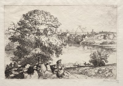 Angers: Der Teich St. Nicolas von Auguste Louis Lepère
