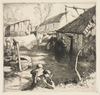 Fischerviertel (Saint-Jean-de-Monts) von Auguste Louis Lepère